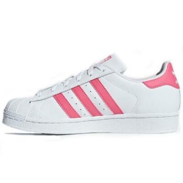 adidas superstar wit roze